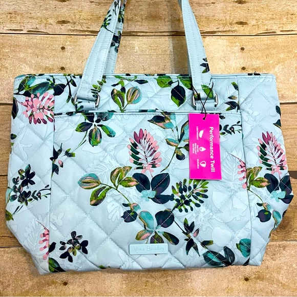 Vera Bradley Multi Strap Shoulder Performance Twill Bag Seawater Blooms NWT - Picture 5 of 13